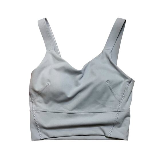 lululemon wunder train straight strap tank size 2 Chambray Blue - Picture 1 of 7